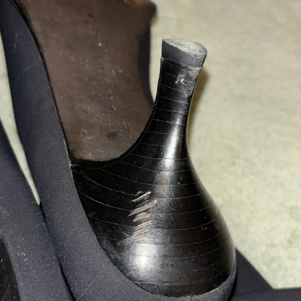 Donald J. Pliner Black Sock Heeled Boots - Picture 5 of 8